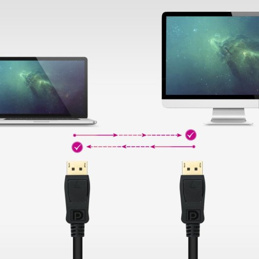 Cavo DisplayPort Nanocable 1.4 DP/M-DP/M 0,5m Nero con Video 8K e Audio Multicanale