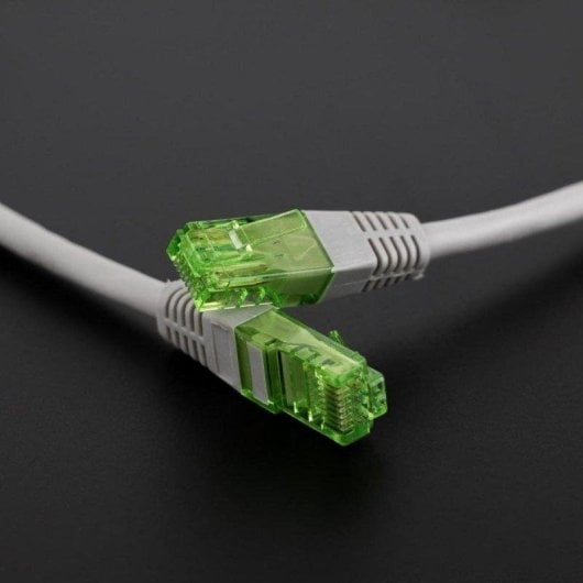 Câble réseau Nanocable RJ45 Cat.6 UTP 30 cm gris AWG26 CCA
