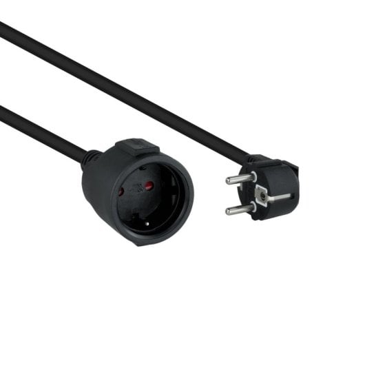 Cable alargador Nanocable 10.22.0610-BK Schuko Macho-Hembra 10m 1.5mm² 4000W Negro