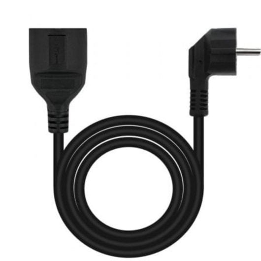 Cable alargador Nanocable 10.22.0610-BK Schuko Macho-Hembra 10m 1.5mm² 4000W Negro