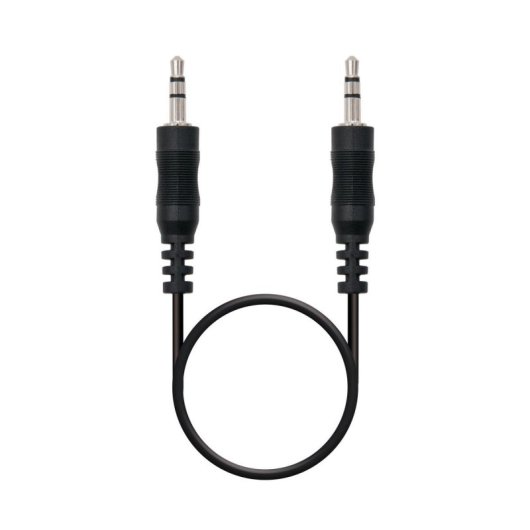 Cable audio Nanocable 10.24.0103 Jack 3.5 mm macho-macho 3m negro estéreo