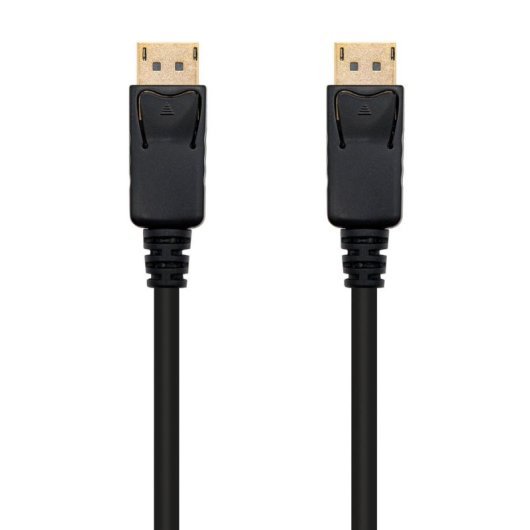 Cable DisplayPort Nanocable 10.15.2300 0.5m 1.2 4K 20 Pines Macho-Macho Negro