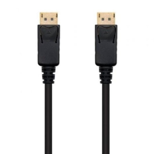 Cable DisplayPort Nanocable 10.15.2300 0.5m 1.2 4K 20 Pines Macho-Macho Negro