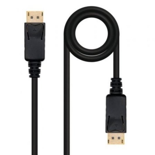 Cable DisplayPort Nanocable 10.15.2300 0.5m 1.2 4K 20 Pines Macho-Macho Negro
