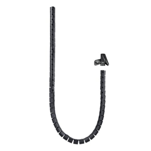 Organizador de Cabos Nanocable Spiraleflex 1m Preto Plástico Flexível