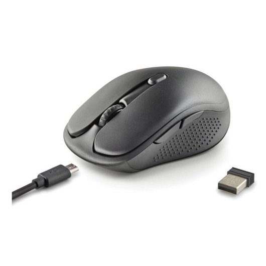 Ratón NGS inalámbrico 1600 DPI Bluetooth + RF Wireless recargable silencioso