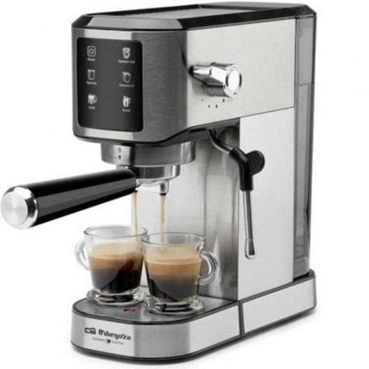 Caffettiera Espresso Orbegozo EX 7000 1L 20 bar con pannello touch e montalatte