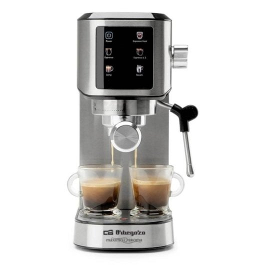 Caffettiera Espresso Orbegozo EX 7000 1L 20 bar con pannello touch e montalatte