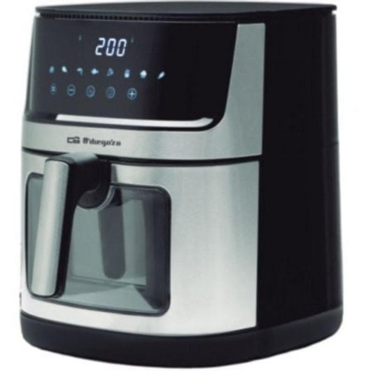 Freidora de aire Orbegozo FDR 8020 8L 2000W con temporizador, luz interior y 8 programas