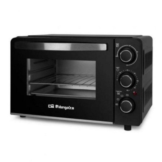 Horno eléctrico Orbegozo HCC 5015 15L Negro doble cristal temporizador 1300W multifunción