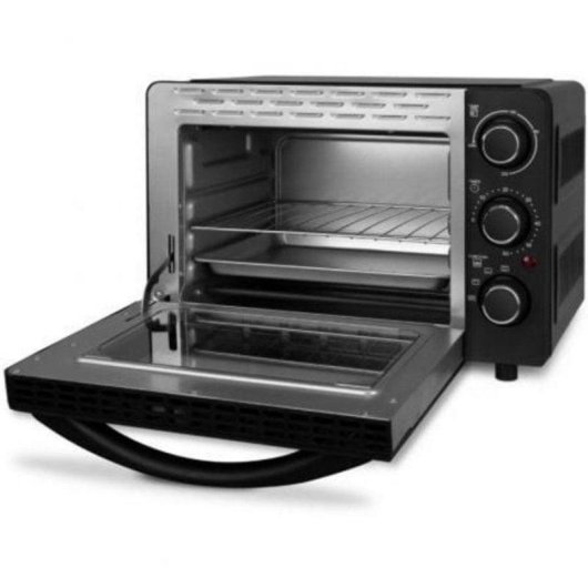 Horno eléctrico Orbegozo HCC 5015 15L Negro doble cristal temporizador 1300W multifunción