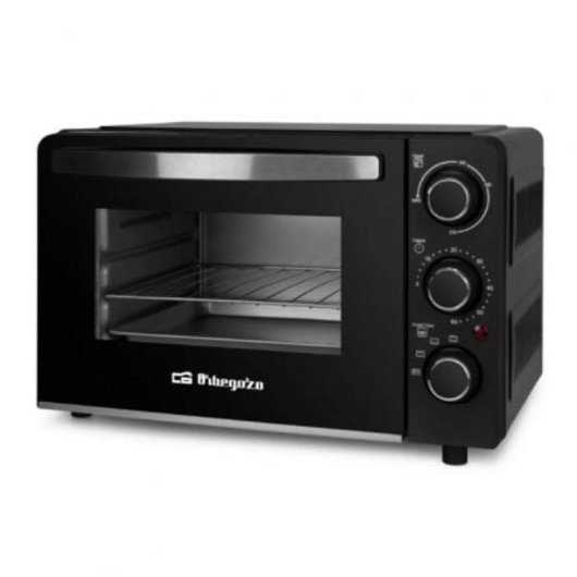 Horno eléctrico Orbegozo HCC 5015 15L Negro doble cristal temporizador 1300W multifunción