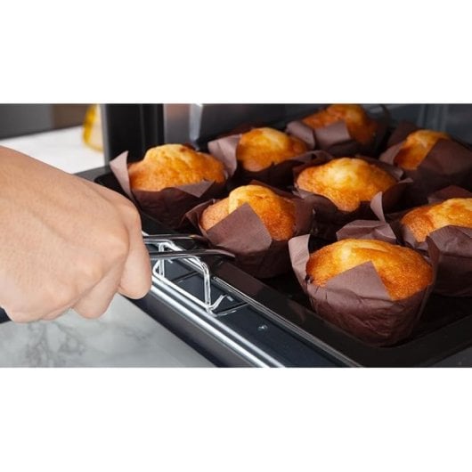 Horno elétrico Orbegozo HCI 5025 25 litros Inox 1500W com temporizador e termostato regulável