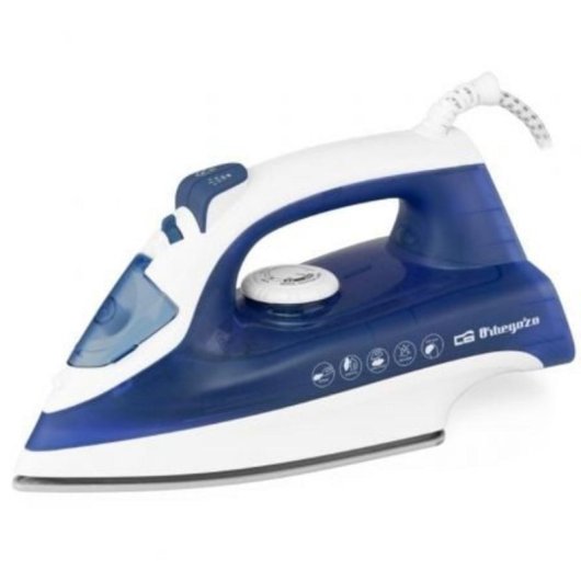 Plancha Orbegozo SV 2250 2200W Suela cerámica Depósito 280ml Sistema anti-goteo