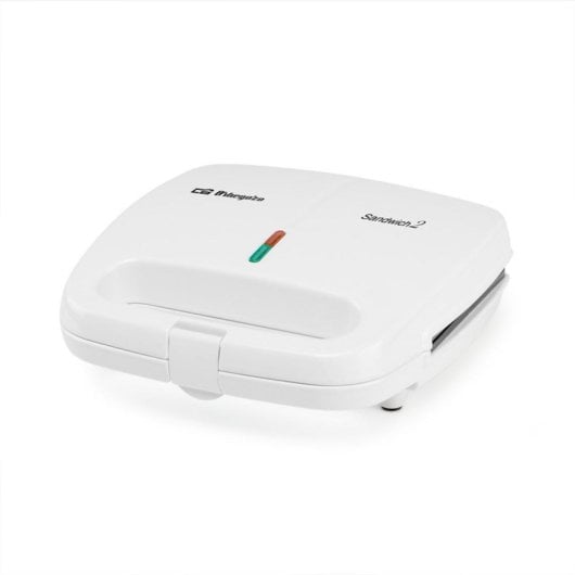 Sandwichera Orbegozo SW 4915 800W Placas Antiadherentes Capacidad 4 Sándwiches Blanca
