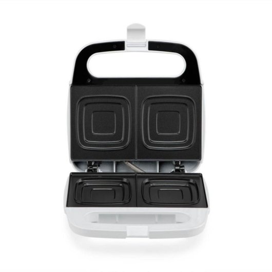 Sandwichera Orbegozo SW 4915 800W Placas Antiadherentes Capacidad 4 Sándwiches Blanca