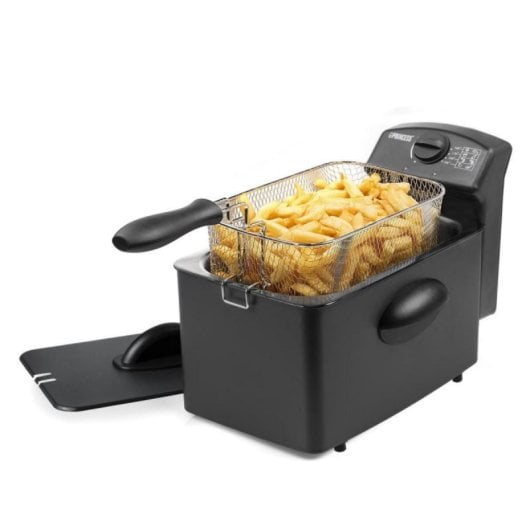 Friteuse Princess 01.182729.01.001 Acier Noir 4L avec Système de Sécurité