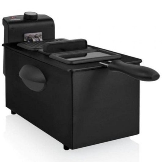 Freidora tradicional Princess 182731 3L 2000W zona fría filtro antiolor acero negro