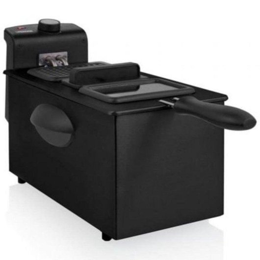 Friggitrice Princess 182731 3L 2000W Zona Fredda Filtro Antiodore Acciaio Nero