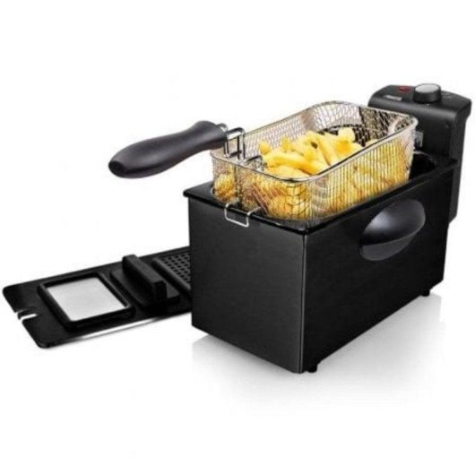 Friggitrice Princess 182731 3L 2000W Zona Fredda Filtro Antiodore Acciaio Nero