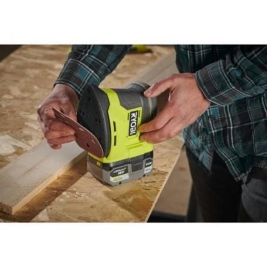 Lijadora Triangular Ryobi ONE+ RPS18-0 18V Sin Batería 22000 OPM 6 Lijas Velcro