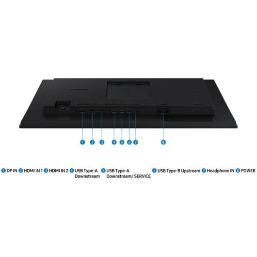 Monitor Samsung S40GD 24" Full HD 100Hz IPS Regulable en Altura Hub USB Negro