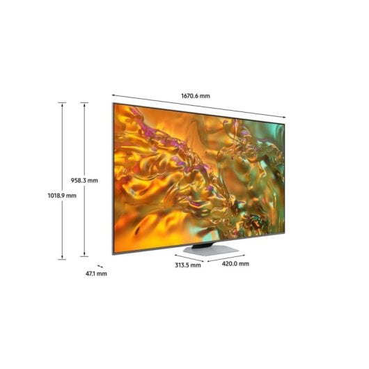 TV Samsung QLED TQ75Q80DATXXC 75" 4K Direct Full Array Dolby Atmos Gaming Hub