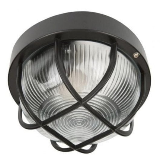 Aplique exterior Smartwares BE100Z E27 IP44 redondo 60W resistente plástico negro