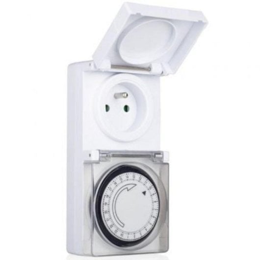 Programmateur Smartwares TM116B Enchufe Temporisé Blanc 3500W IP44