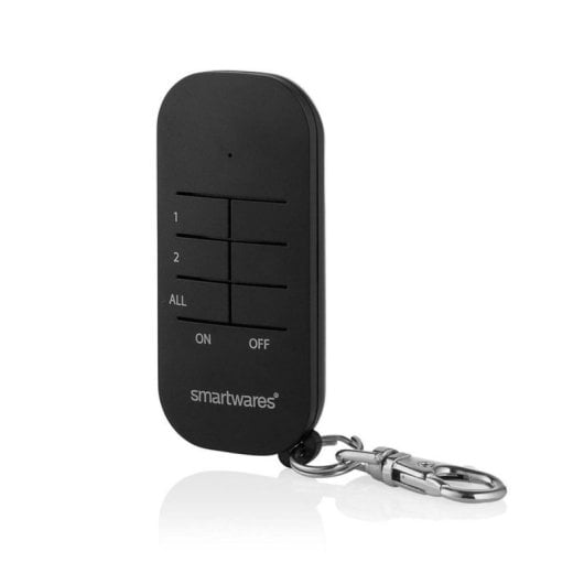 Außensteckdose Smartwares SH4-99654 Schwarz IP44 2-Kanal Kabellos Außensteckdose Smartwares SH4-99654 Schwarz IP44 2-Kanal Kabellos