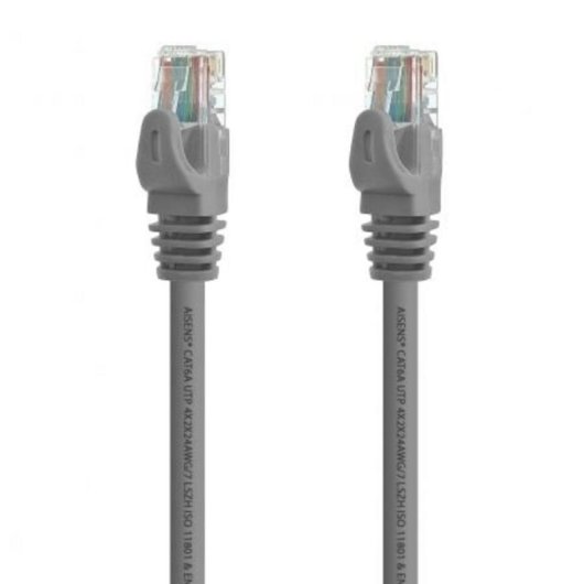 Cable de red AISENS A145-0331 Cat6A UTP AWG24 15m Gris 100% Cobre LSZH