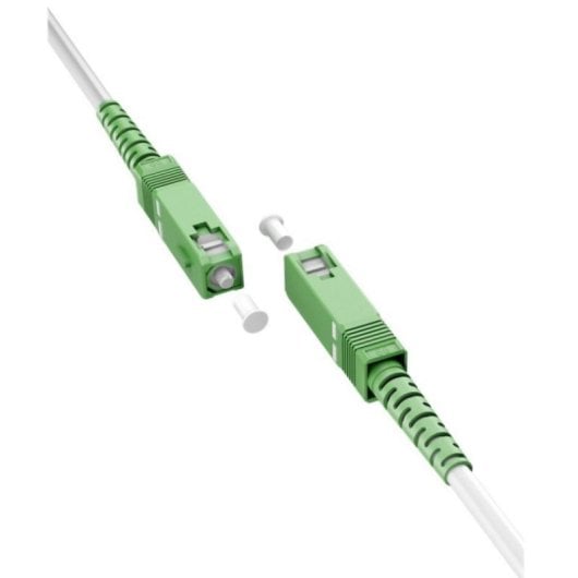 Cable fibra óptica Aisens A152-0495 SC/APC-SC/APC 9/125µm G657A2 Simplex LSZH 3m Blanco