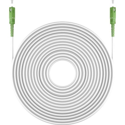 Cable fibra óptica Aisens A152-0495 SC/APC-SC/APC 9/125µm G657A2 Simplex LSZH 3m Blanco