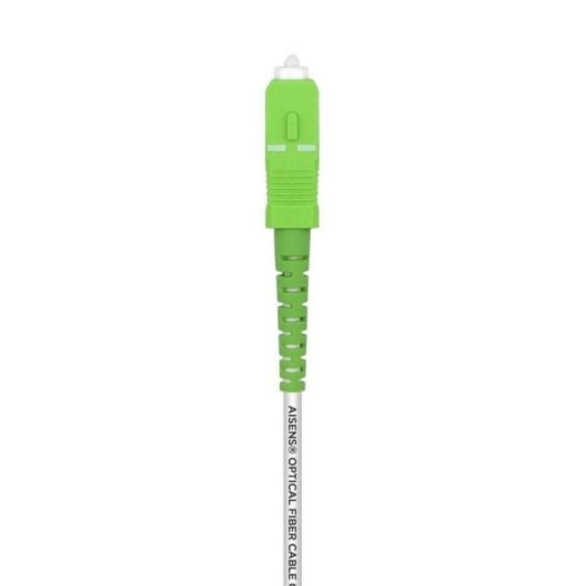 Cable de fibra óptica AISENS A152-0500 SC/APC-SC/APC 20m OS2 G.657A2 Simplex LSZH Blanco