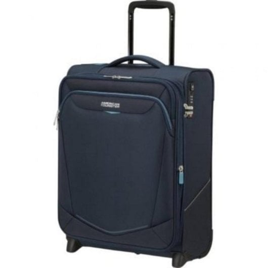 Maleta de cabina American Tourister SummerRide Upright Navy 55x40x23 cm 2 ruedas expandible TSA Recyclex