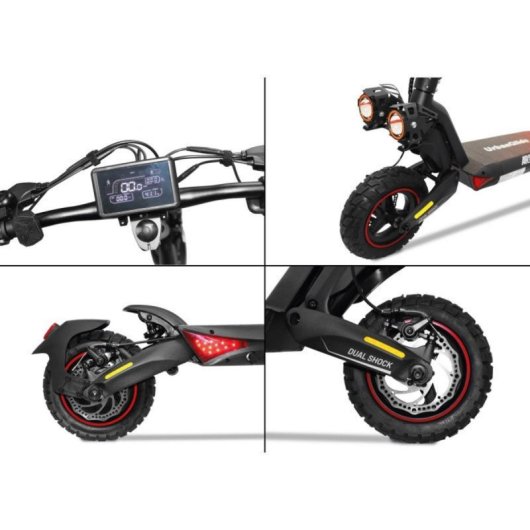 Patinete Eléctrico AR5 Motor 800W Batería 48V 10Ah Suspensión 4 puntos Llantas 10”