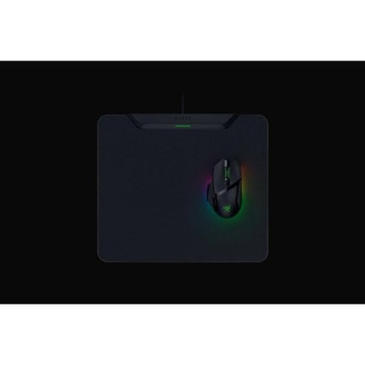 Alfombrilla Razer HyperFlux V2 para juegos con base antiderrapante y carga inalámbrica