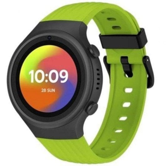 SPC Smartee 4G Junior 4G GPS 47mm IPS Preto e Verde Tamanho Pequeno IP68 Botão SOS