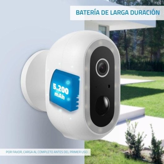 Videocamere di sorveglianza Nivian SMART 04-BAT 2K Visione Notturna Esterna IA Audio Bidirezionale Controllo Vocale Allarme