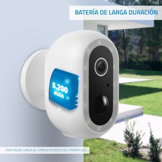 Camera Vigilanza WiFi NIVIAN SMART 04-BAT 2K Super HD Batteria 6 Mesi Audio Bidirezionale