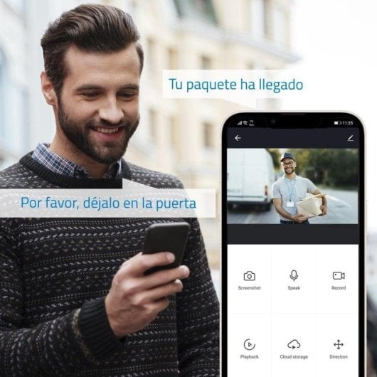 Caméra de surveillance NIVIAN NV-CAM30-W6 2K Vision Nocturne Extérieure Détection IA Audio Bidirectionnel