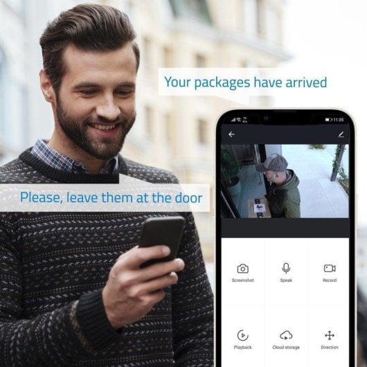 Videocamere di sorveglianza Nivian NV-DOM30-W6 2K Visione Notturna Interna Rilevamento IA Audio Bidirezionale