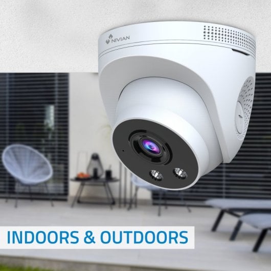 Telecamera WiFi NIVIAN CCTV 2K con IA Audio Bidirezionale Visione Notturna Dual Telecamera WiFi NIVIAN CCTV 2K con IA Audio Bidirezionale Visione Notturna Dual