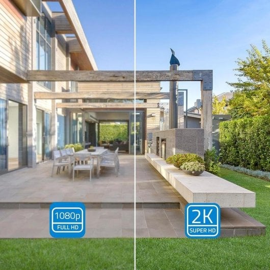 Videocamere di sorveglianza Nivian NVS-KITW4310 2K Visione Notturna Interno ed Esterno Rilevamento IA Audio Bidirezionale