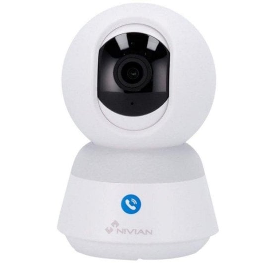 Caméra de surveillance Nivian NVS-IPC-IS6-CALL Quad HD Vision Nocturne Intérieure IA Contrôle Vocal Audio Bidirectionnel