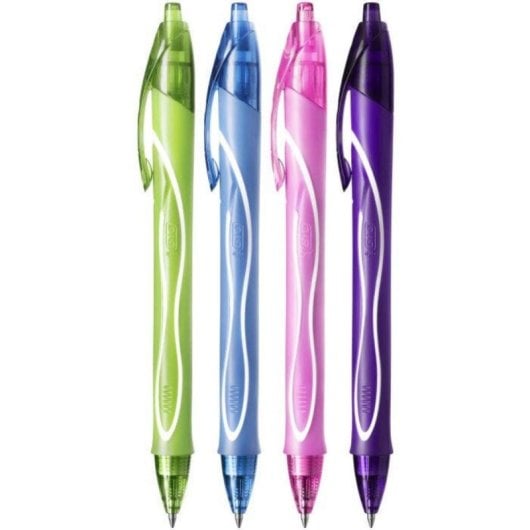 Caneta Gel Retrátil BIC Gel-ocity Quick Dry 0,7mm Cores Modernas Pacote 12
