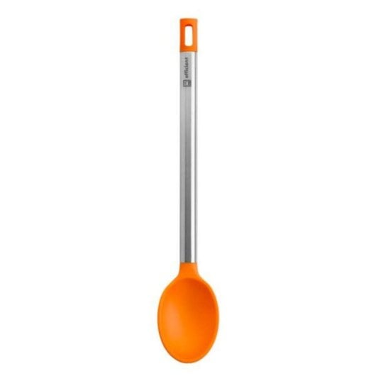 Cucharón Bra Efficient A195007 Naranja 35cm Nylon y Silicona Mango Acero Inoxidable
