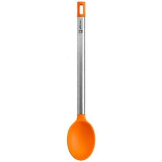 Cucharón Bra Efficient A195007 Naranja 35cm Nylon y Silicona Mango Acero Inoxidable