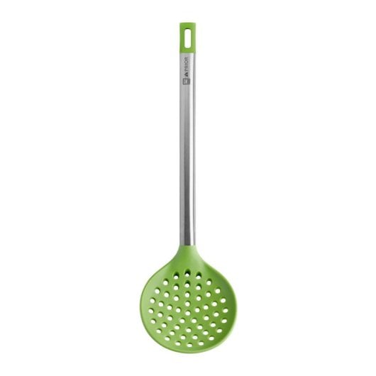 Espumadeira Bra Prior A197003 Nylon Silicona Acero Inoxidable Verde 365 mm