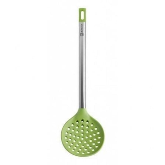 Espumadeira Bra Prior A197003 Nylon Silicona Acero Inoxidable Verde 365 mm